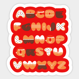 Alphabet Cookies Sticker